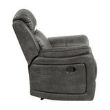 Centeroak Brownish Gray Reclining Chair from Homelegance - Luna Furniture