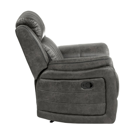 Centeroak Brownish Gray Reclining Chair from Homelegance - Luna Furniture