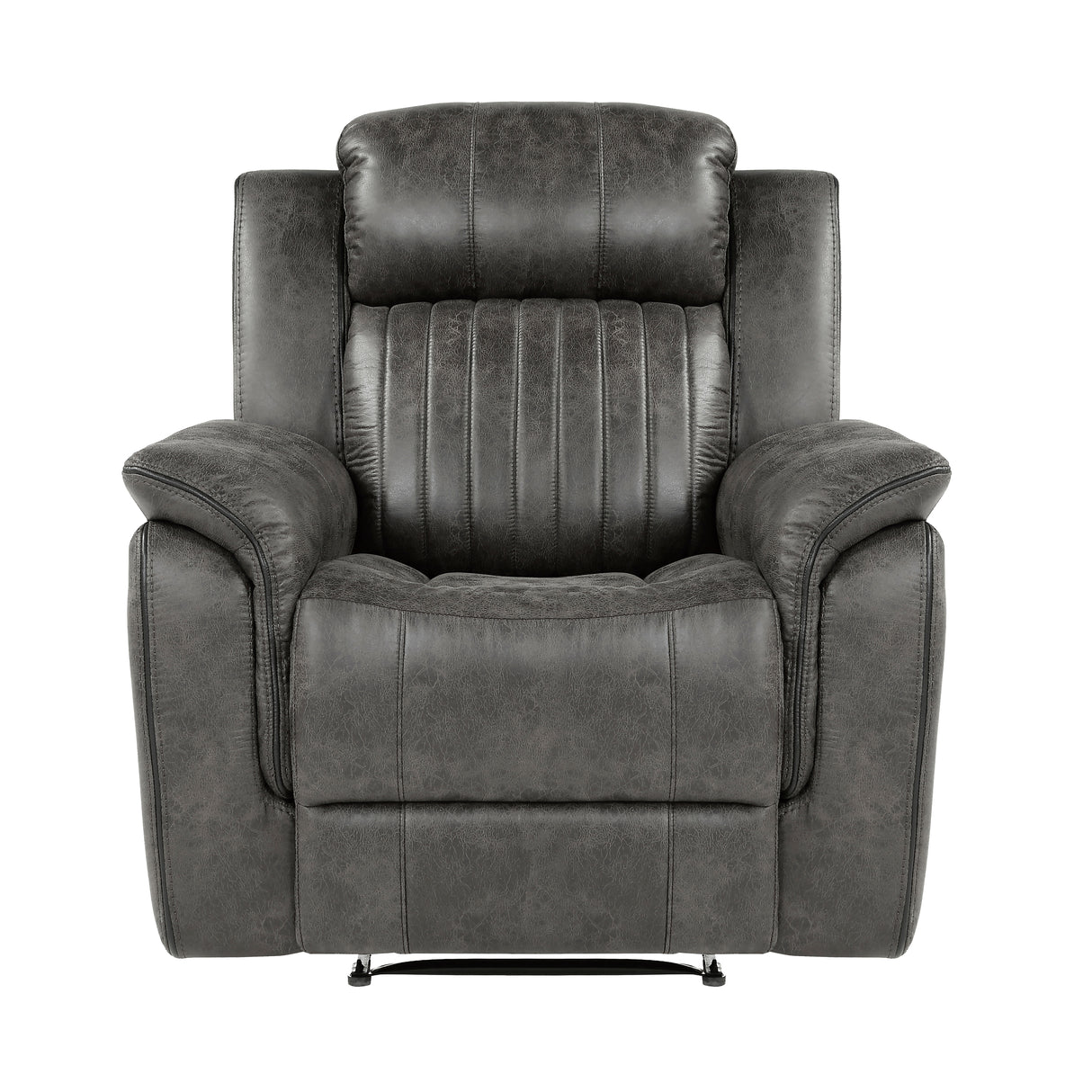Centeroak Brownish Gray Reclining Chair from Homelegance - Luna Furniture