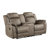 Centeroak Sandy Brown Reclining Chair from Homelegance - Luna Furniture