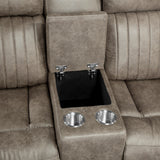 Centeroak Sandy Brown Reclining Chair from Homelegance - Luna Furniture