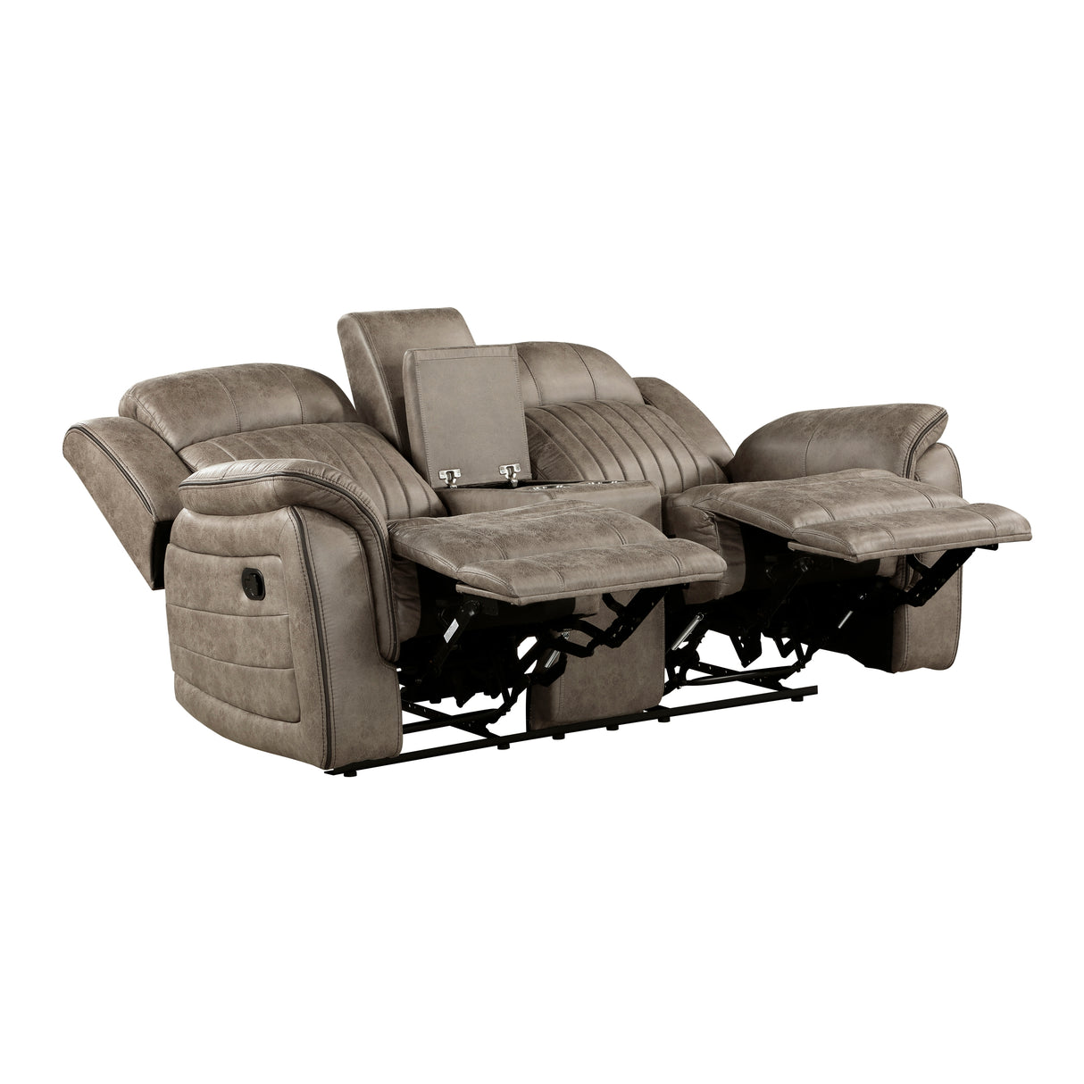 Centeroak Sandy Brown Reclining Chair from Homelegance - Luna Furniture