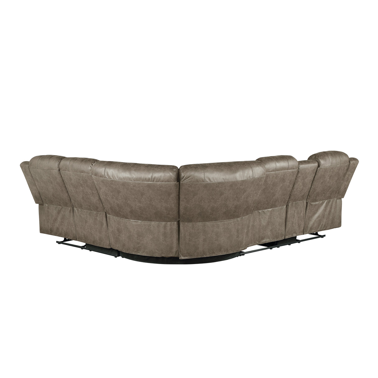 Centeroak Sandy Brown Double Reclining Sofa from Homelegance - Luna Furniture