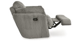 Tie-Breaker Fog Swivel Glider Recliner from Ashley - Luna Furniture