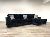 Mondi Black Corduroy Oversized Sectional from Happy Homes - Luna Furniture