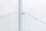 Delphinium White 4-Shelf Clear Glass Curio Display Cabinet from Coaster - Luna Furniture