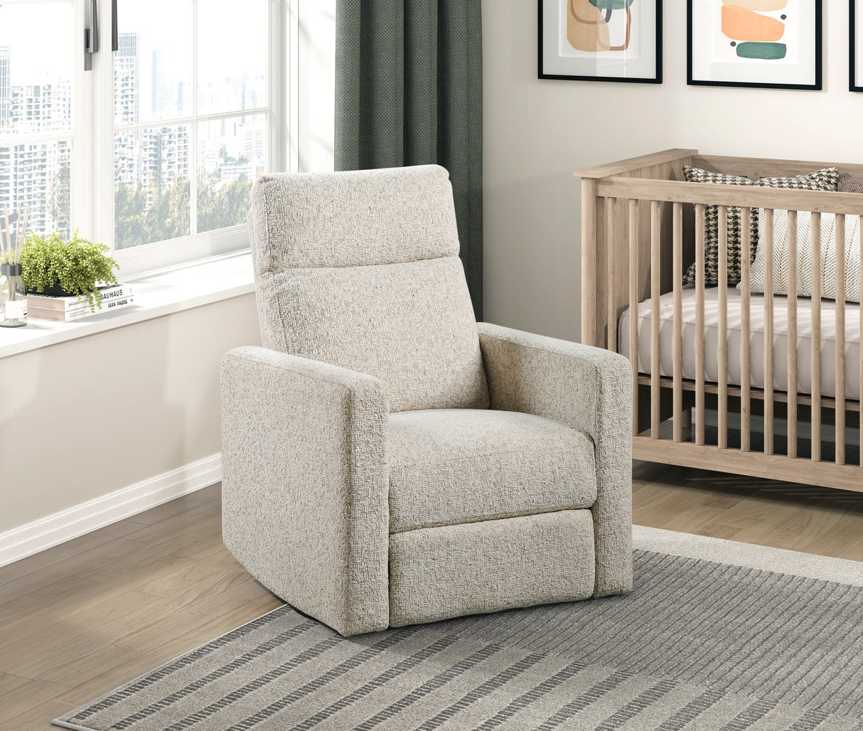 Olathe Quartz Swivel Glider Reclining Chair from Homelegance - Luna Furniture