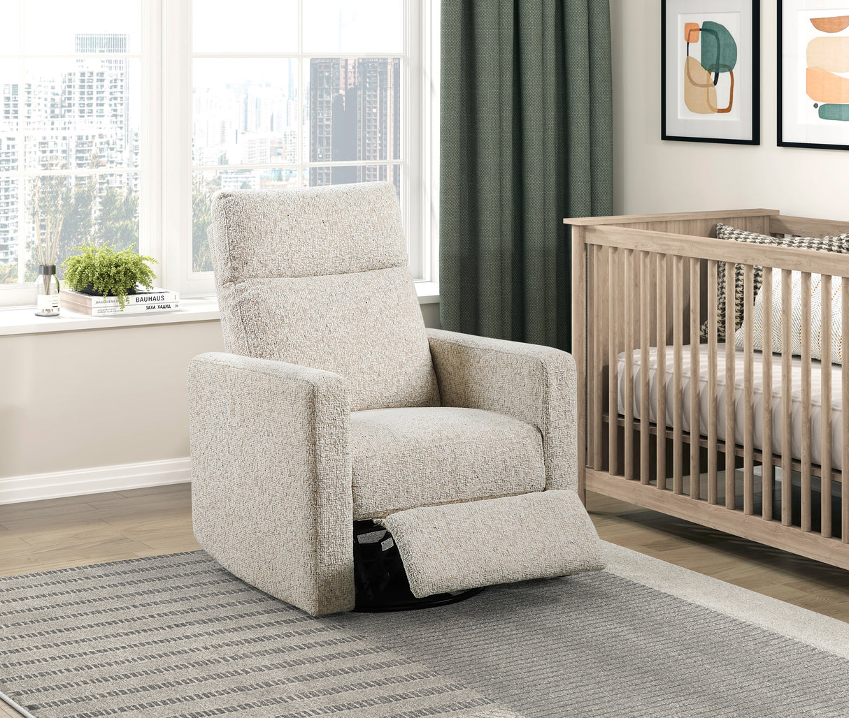 Olathe Quartz Swivel Glider Reclining Chair from Homelegance - Luna Furniture
