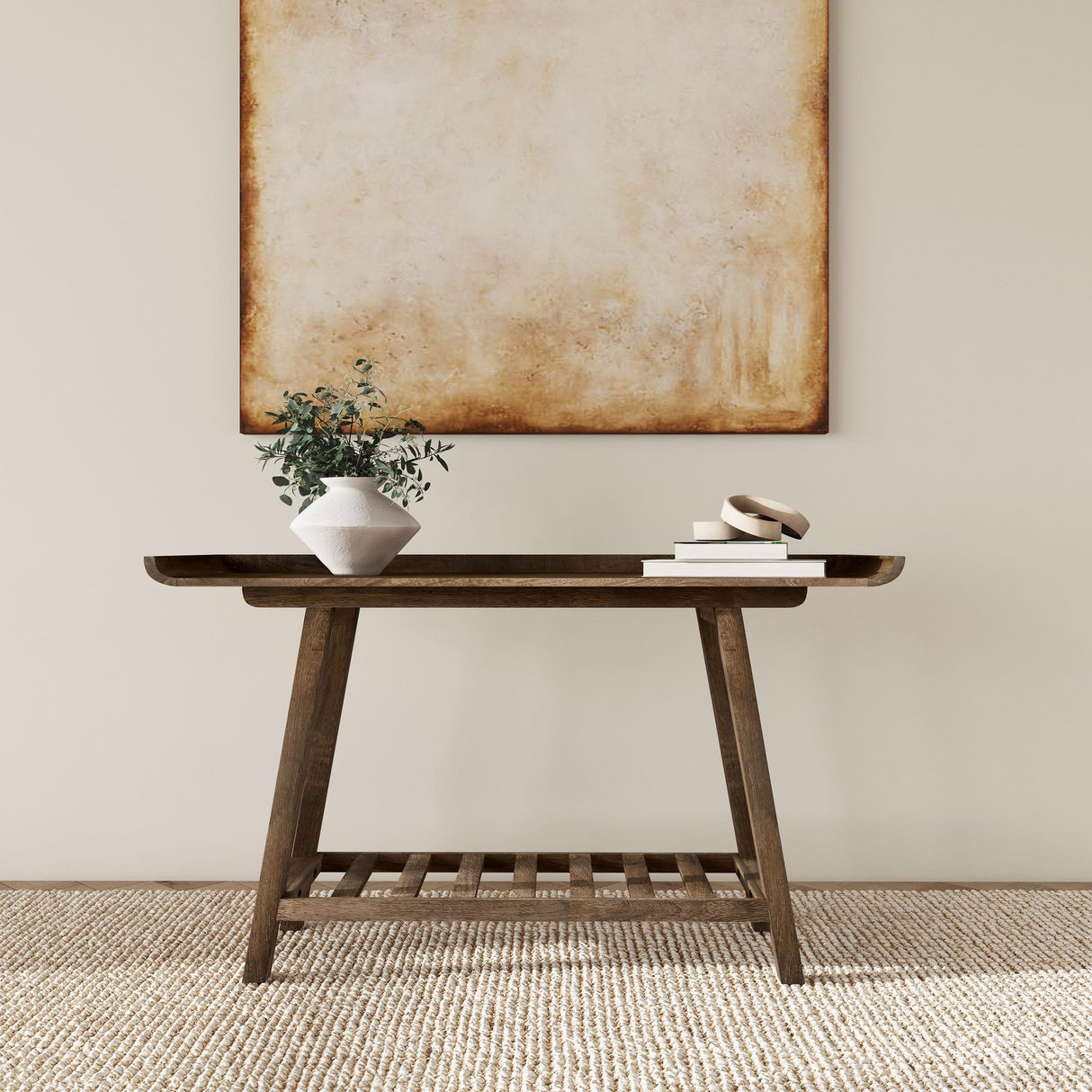 Ornelas Mango Brown Solid Wood Console Table from Coaster - Luna Furniture