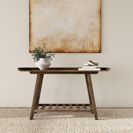 Ornelas Mango Brown Solid Wood Console Table from Coaster - Luna Furniture