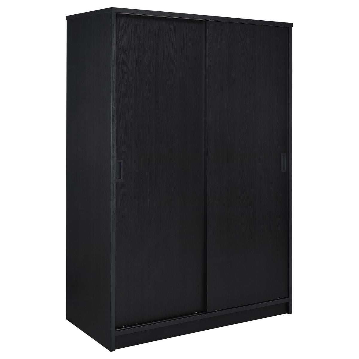 Noble Black 2-door Bedroom Wardrobe Storage Cabinet Armoire from Coaster - Luna Furniture