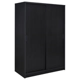 Noble Black 2-door Bedroom Wardrobe Storage Cabinet Armoire from Coaster - Luna Furniture