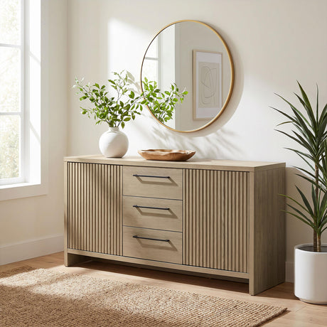 Amery Latte 3-Drawer Accent Cabinet from Coaster - Luna Furniture