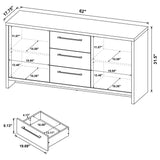 Amery Latte 3-Drawer Accent Cabinet from Coaster - Luna Furniture