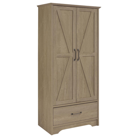 Arvida Latte 2-Door Wardrobe Storage Cabinet from Coaster - Luna Furniture