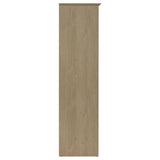 Arvida Latte 2-door Bedroom Wardrobe Storage Cabinet Armoire from Coaster - Luna Furniture