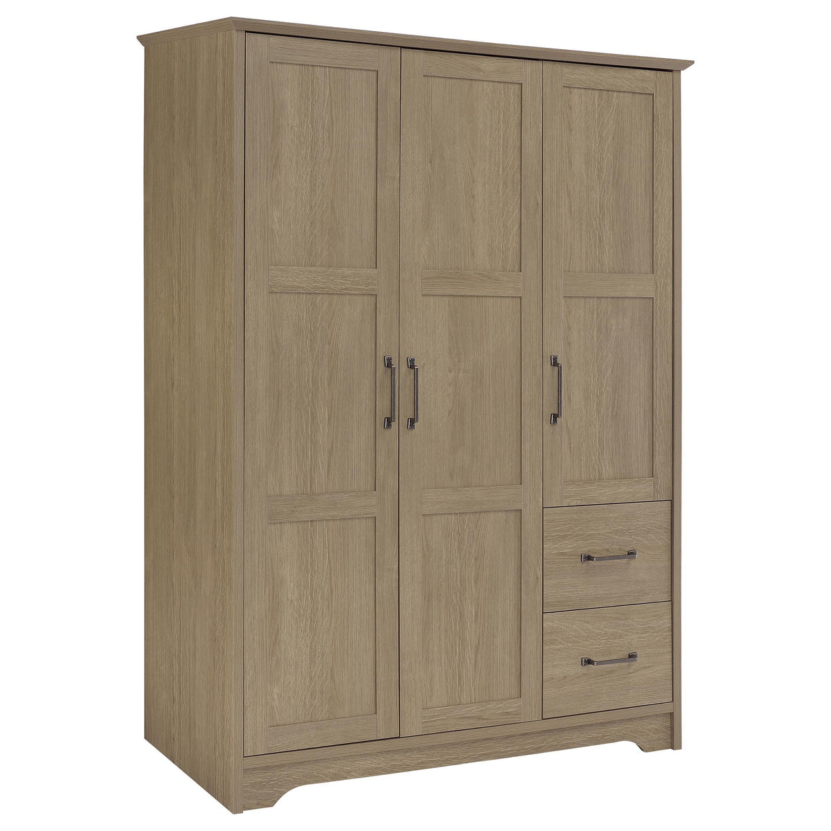 Canova Latte 3-Door Wardrobe Storage Cabinet from Coaster - Luna Furniture