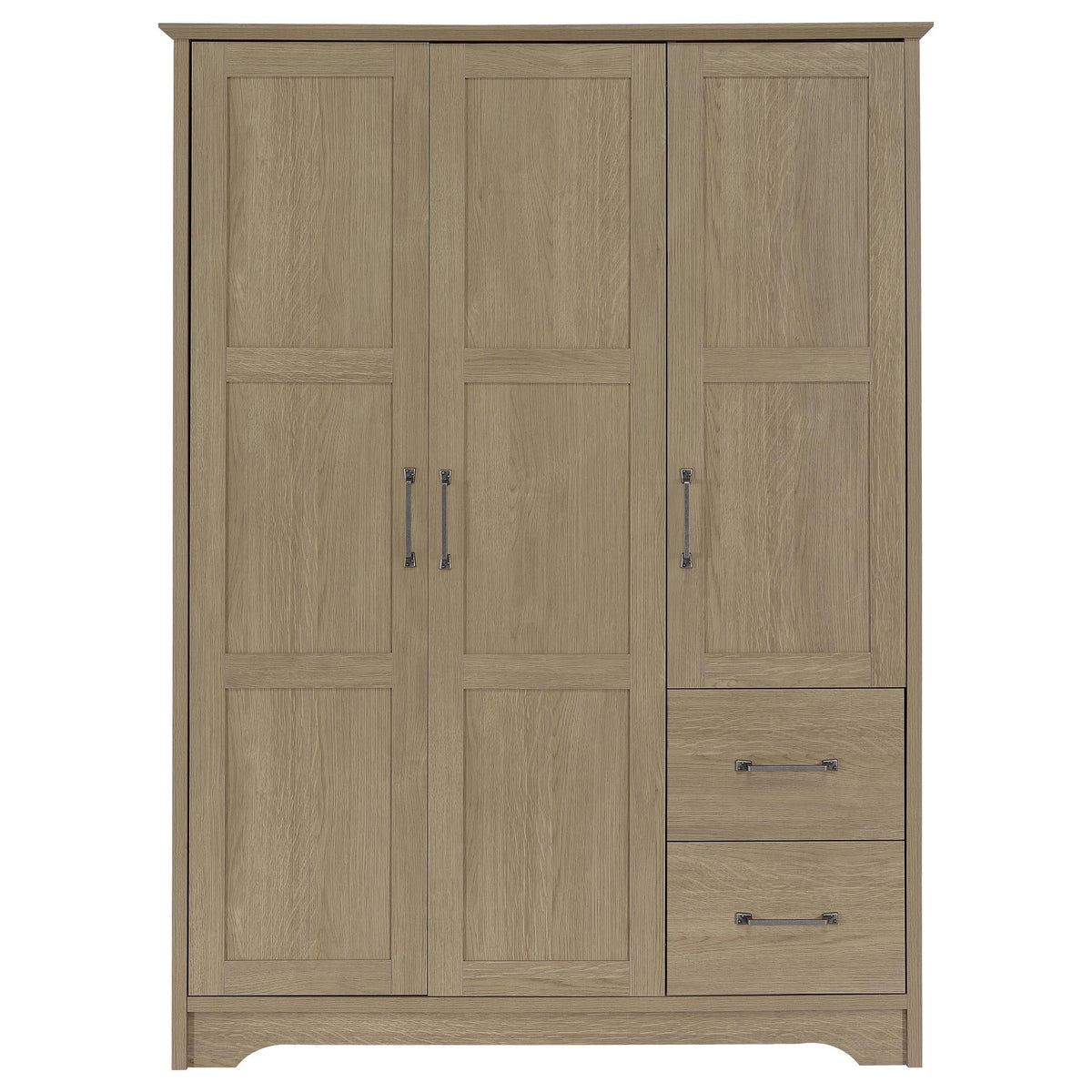 Canova Latte 3-Door Wardrobe Storage Cabinet from Coaster - Luna Furniture