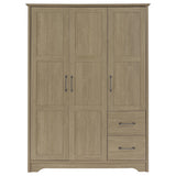 Canova Latte 3-Door Wardrobe Storage Cabinet from Coaster - Luna Furniture