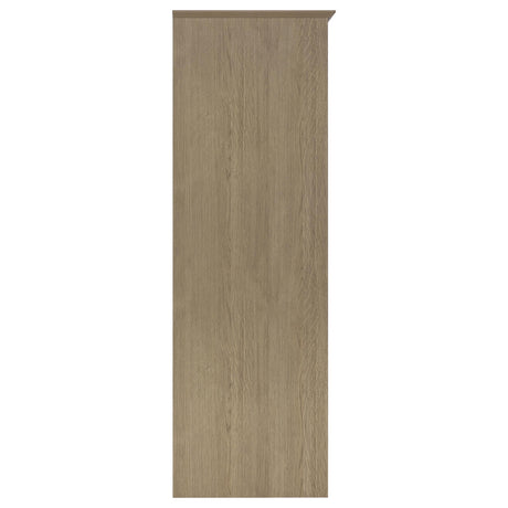 Cassara Latte 2-Door Wardrobe Storage Cabinet from Coaster - Luna Furniture