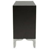 Forbes Black 2-Door Bone Inlay Accent Cabinet from Coaster - Luna Furniture