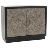 Kerrick Beige 2-door Bone Inlay Accent Cabinet and Black from Coaster - Luna Furniture