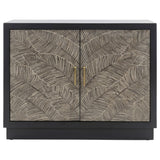 Kerrick Beige 2-door Bone Inlay Accent Cabinet and Black from Coaster - Luna Furniture
