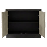 Kerrick Beige 2-door Bone Inlay Accent Cabinet and Black from Coaster - Luna Furniture