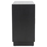 Kerrick Beige 2-door Bone Inlay Accent Cabinet and Black from Coaster - Luna Furniture
