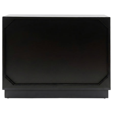 Kerrick Beige/Black 2-Door Bone Inlay Accent Cabinet from Coaster - Luna Furniture