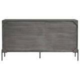 Krause Grey 3-door Bone Inlay Accent Cabinet and Black from Coaster - Luna Furniture