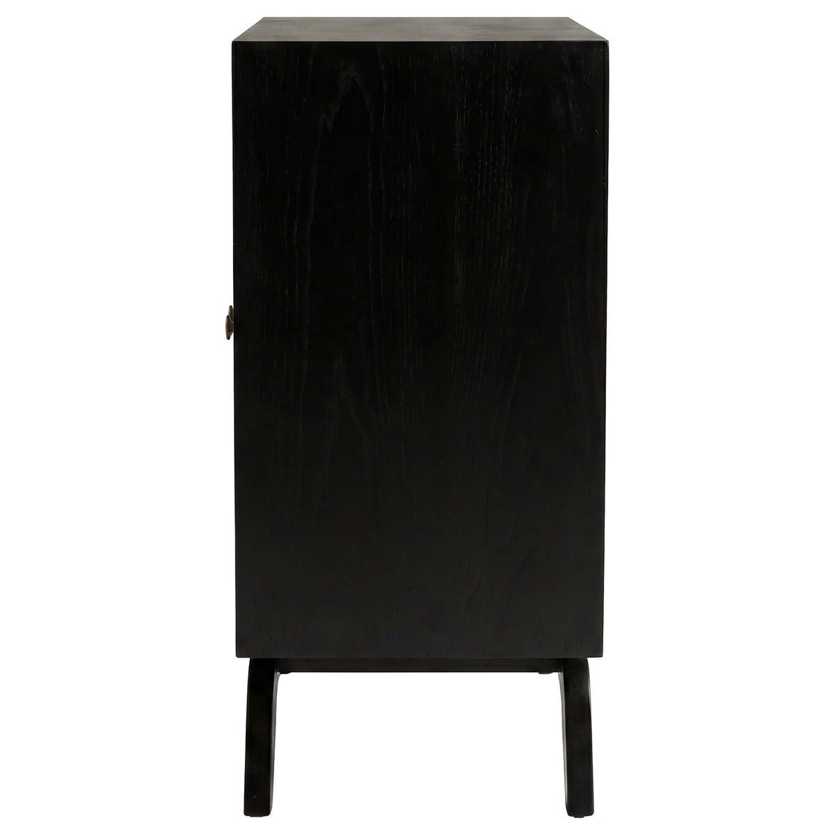 Marlon Black 2-Door Floral Bone Inlay Accent Cabinet from Coaster - Luna Furniture