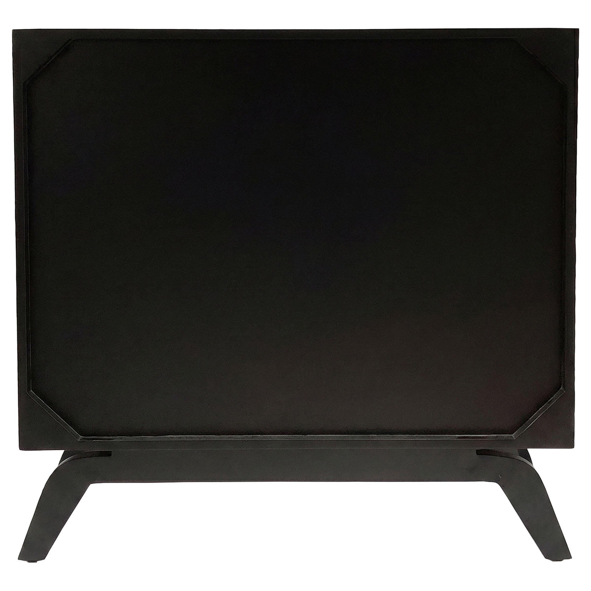 Marlon Black 2-Door Floral Bone Inlay Accent Cabinet from Coaster - Luna Furniture