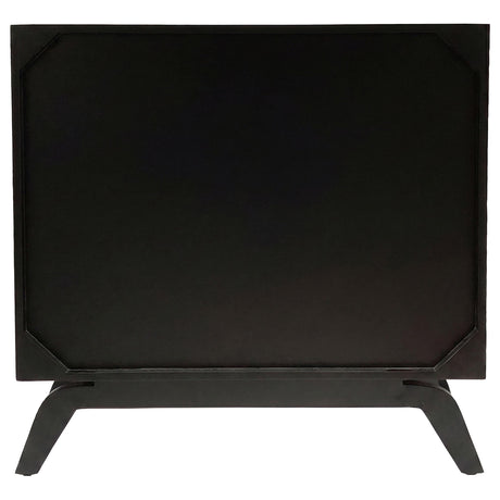 Marlon Black 2-Door Floral Bone Inlay Accent Cabinet from Coaster - Luna Furniture