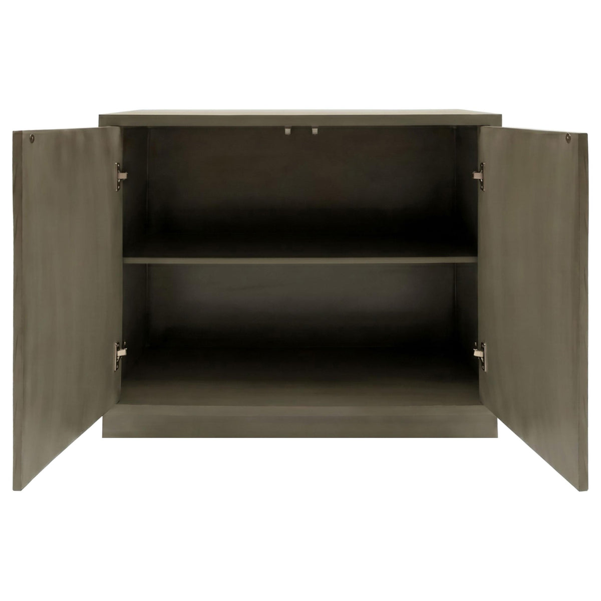 Parkes Distressed Grey 2-door Bone Inlay Accent Cabinet from Coaster - Luna Furniture
