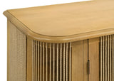 Ervine Natural 3-Door Rope Panel Sideboard Accent Storage Cabinet from Coaster - Luna Furniture