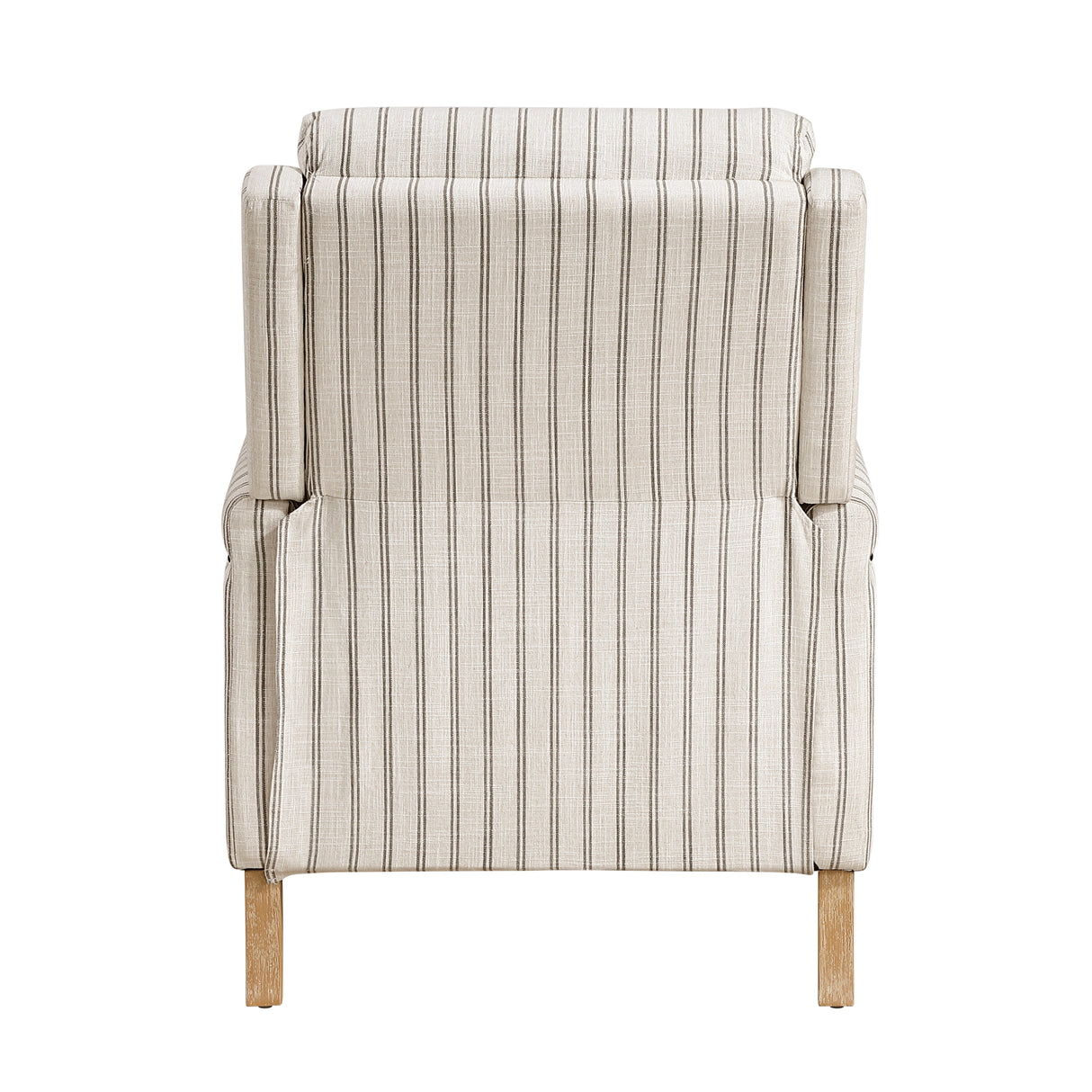 Burton White/Gray Push Back Reclining Chair from Homelegance - Luna Furniture