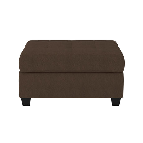 Maston Dark Gray 2-Piece Reversible Sectional with Drop-Down Cup Holders and Storage Ottoman from Homelegance - Luna Furniture