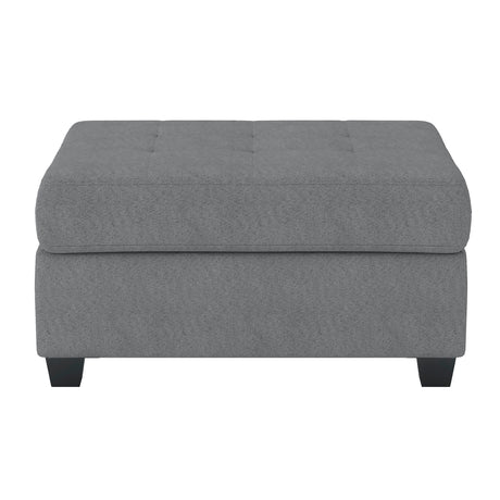 Maston Dark Gray Ottoman from Homelegance - Luna Furniture