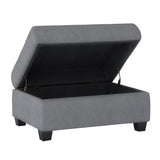 Maston Dark Gray Ottoman from Homelegance - Luna Furniture