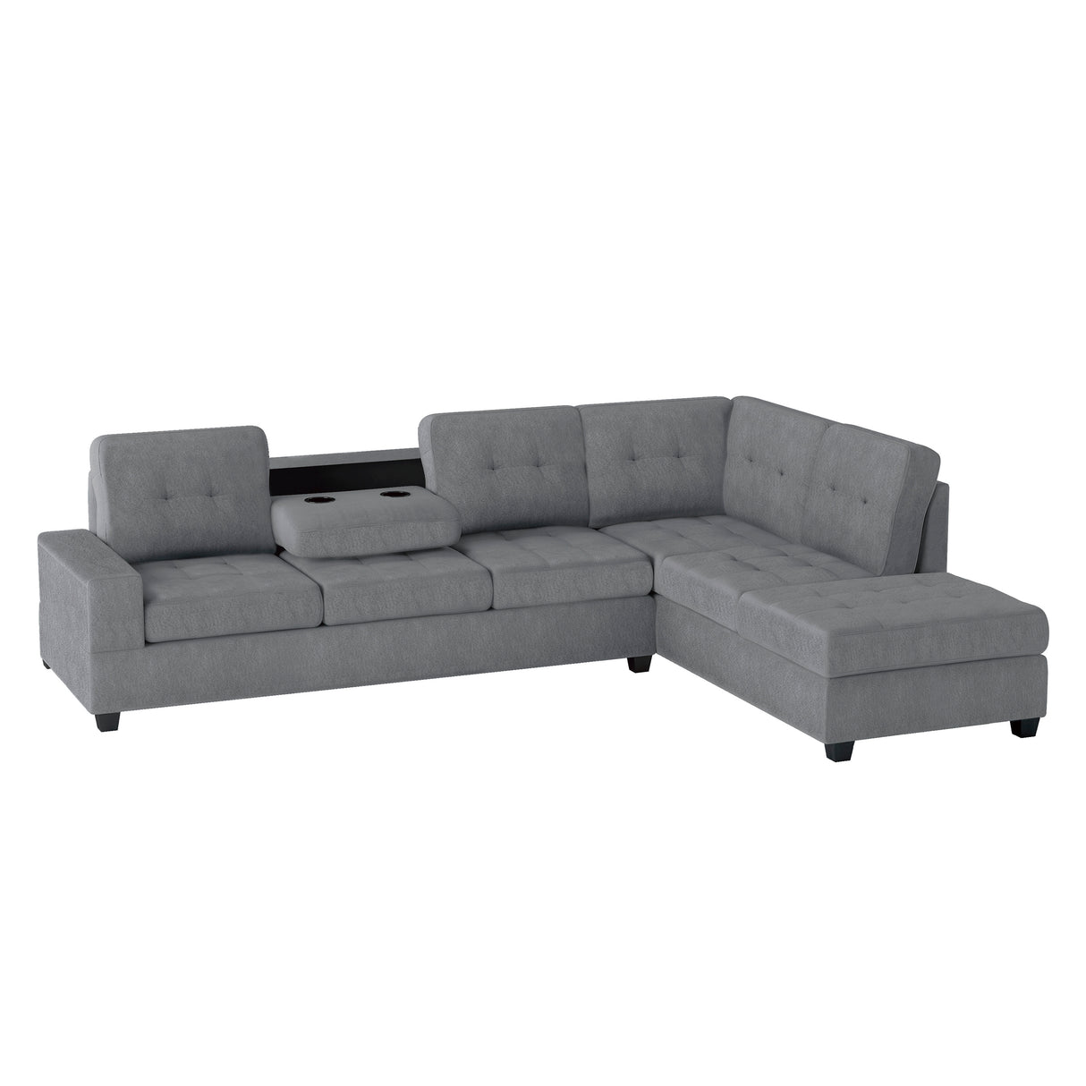 Maston Light Gray Ottoman from Homelegance - Luna Furniture