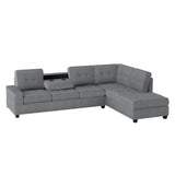 Maston Light Gray Ottoman from Homelegance - Luna Furniture