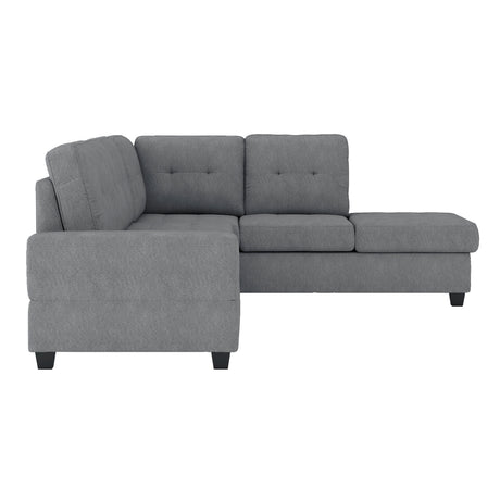 Maston Light Gray Ottoman from Homelegance - Luna Furniture