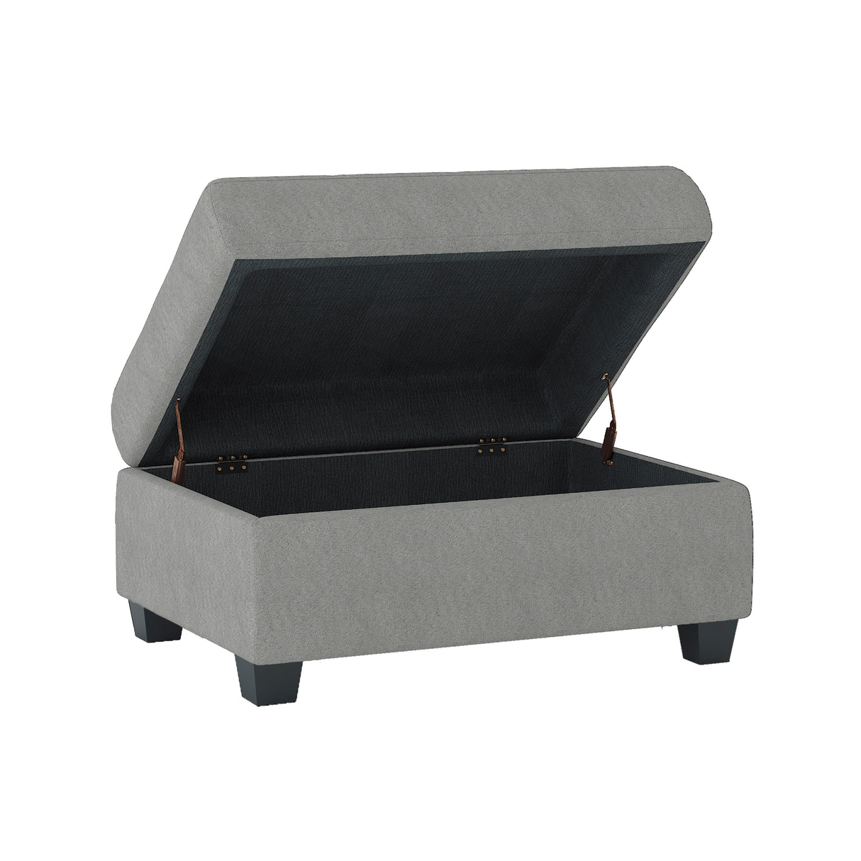 Maston Light Gray Ottoman from Homelegance - Luna Furniture