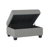 Maston Light Gray Ottoman from Homelegance - Luna Furniture