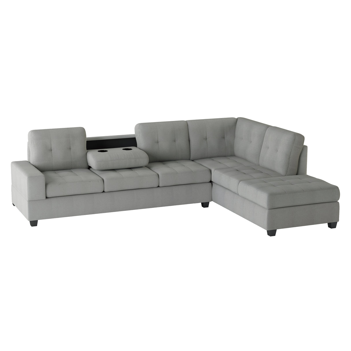 Maston Light Gray Ottoman from Homelegance - Luna Furniture