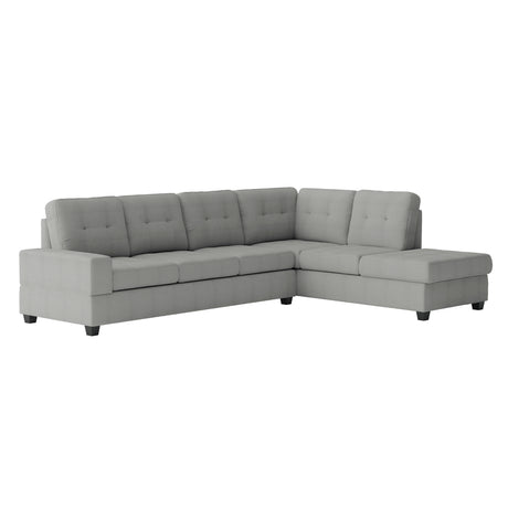Maston Light Gray Ottoman from Homelegance - Luna Furniture