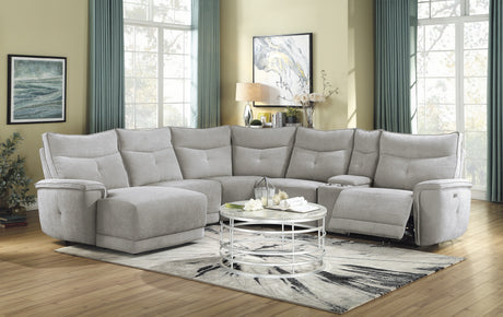 Mischa Dark Gray Top-Grain Leather Chair from Homelegance - Luna Furniture