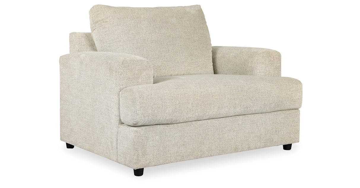 Soletren Sofa, Loveseat and Chair in Stone from Ashley - Luna Furniture