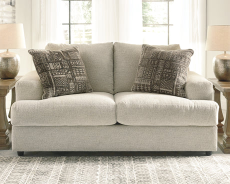 Soletren Stone Loveseat from Ashley - Luna Furniture